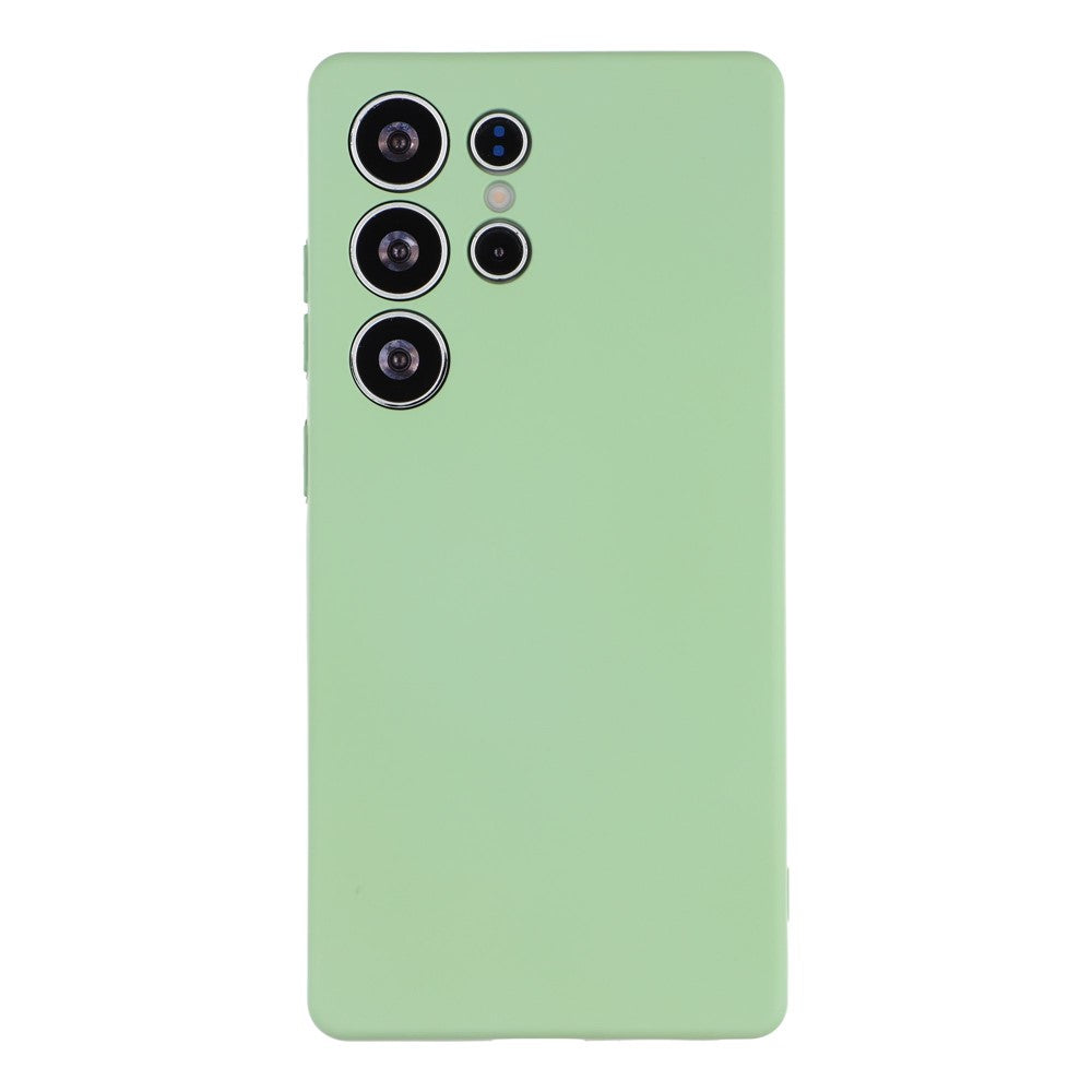 For Samsung Galaxy S24 Ultra Cover 2.0mm Solid Color TPU Shockproof Protective Phone Case
