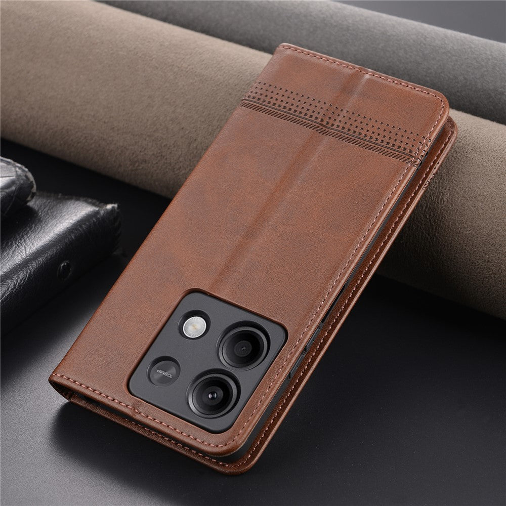 AZNS För Xiaomi Redmi Note 13 5G Skal PU Läder Flip Folio mobilskal med Korthållare