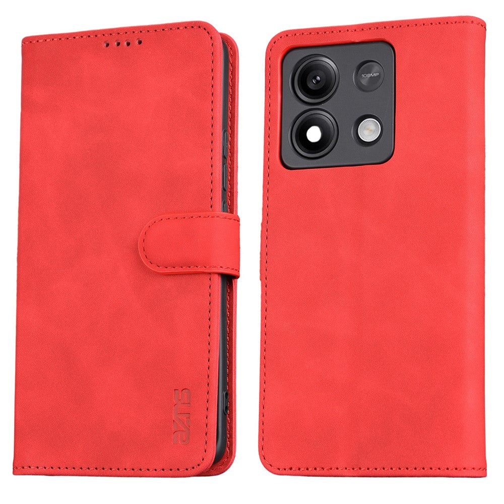 AZNS For Xiaomi Redmi Note 13 5G Cell Phone Case Leather+TPU Inner Stand Cover