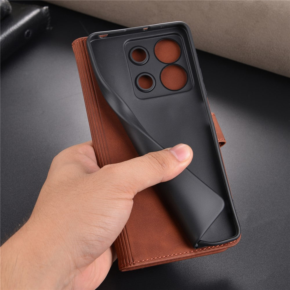 AZNS For Xiaomi Redmi Note 13 Pro 5G / Poco X6 5G Wallet Case TPU+Leather Smart Phone Cover