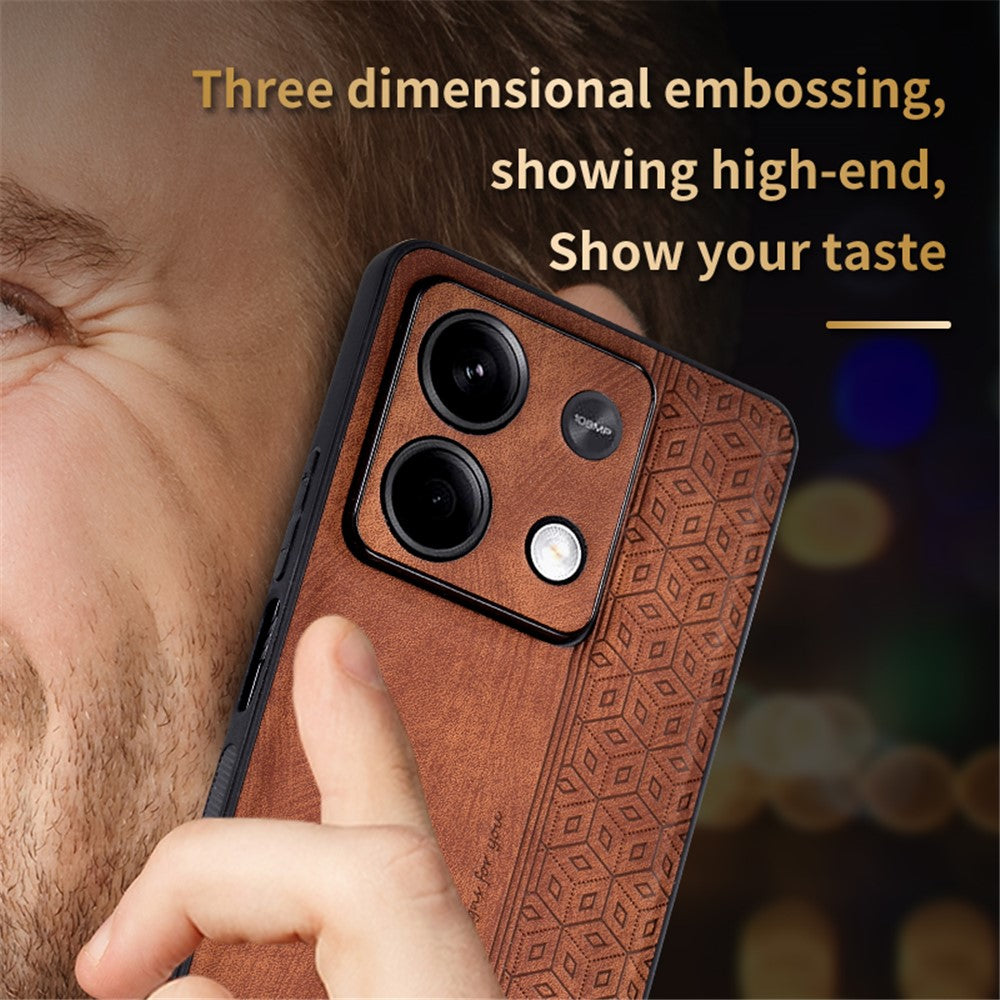 AZNS For Xiaomi Redmi Note 13 5G Case PU Leather+TPU Imprinted Pattern Cover