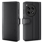 For OnePlus 12R 5G / Ace 3 5G Case Genuine Split Leather Phone Cover with Wallet Stand