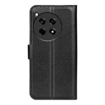 OnePlus 12R 5G / Ace 3 5G-skal med litchitexturerat läderplånboksfodral