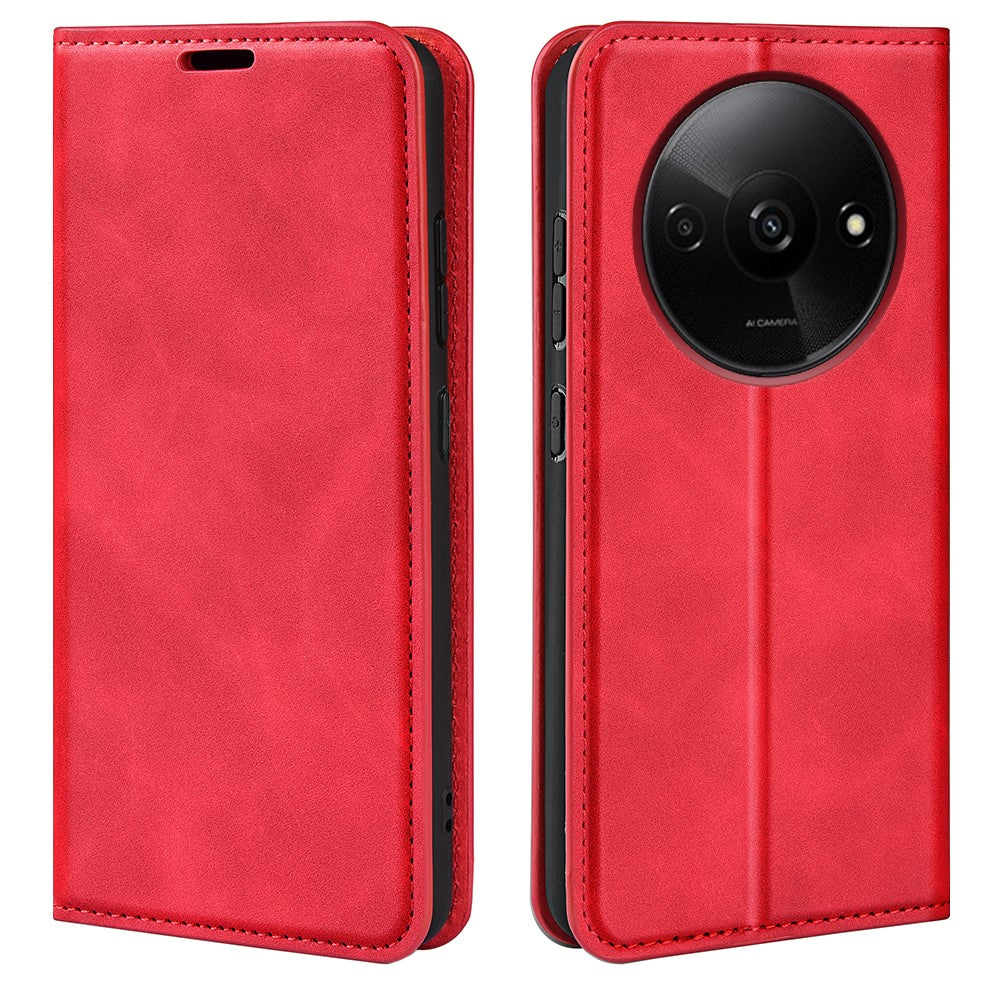 For Xiaomi Redmi A3 / Poco C61 4G Phone Case Skin-Touch PU Leather Protective Cover