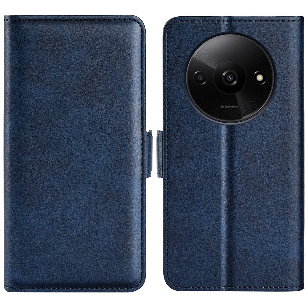 For Xiaomi Redmi A3 / Poco C61 4G Case Dual Magnetic Clasp Leather Cell Phone Cover