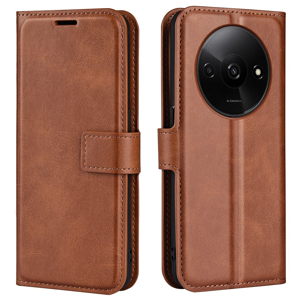 For Xiaomi Redmi A3 / Poco C61 4G PU Leather Case Magnetic Closure Wallet Phone Cover