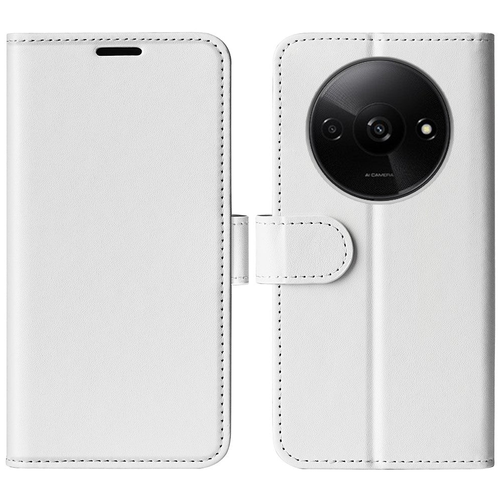 For Xiaomi Redmi A3 4G / Poco C61 4G Case Leather Crazy Horse Texture Wallet Folio Phone Cover