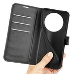 For Xiaomi Redmi A3 4G / Poco C61 4G Case Litchi Texture PU Leather Folding Stand Phone Cover