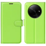 For Xiaomi Redmi A3 4G / Poco C61 4G Case Litchi Texture PU Leather Folding Stand Phone Cover
