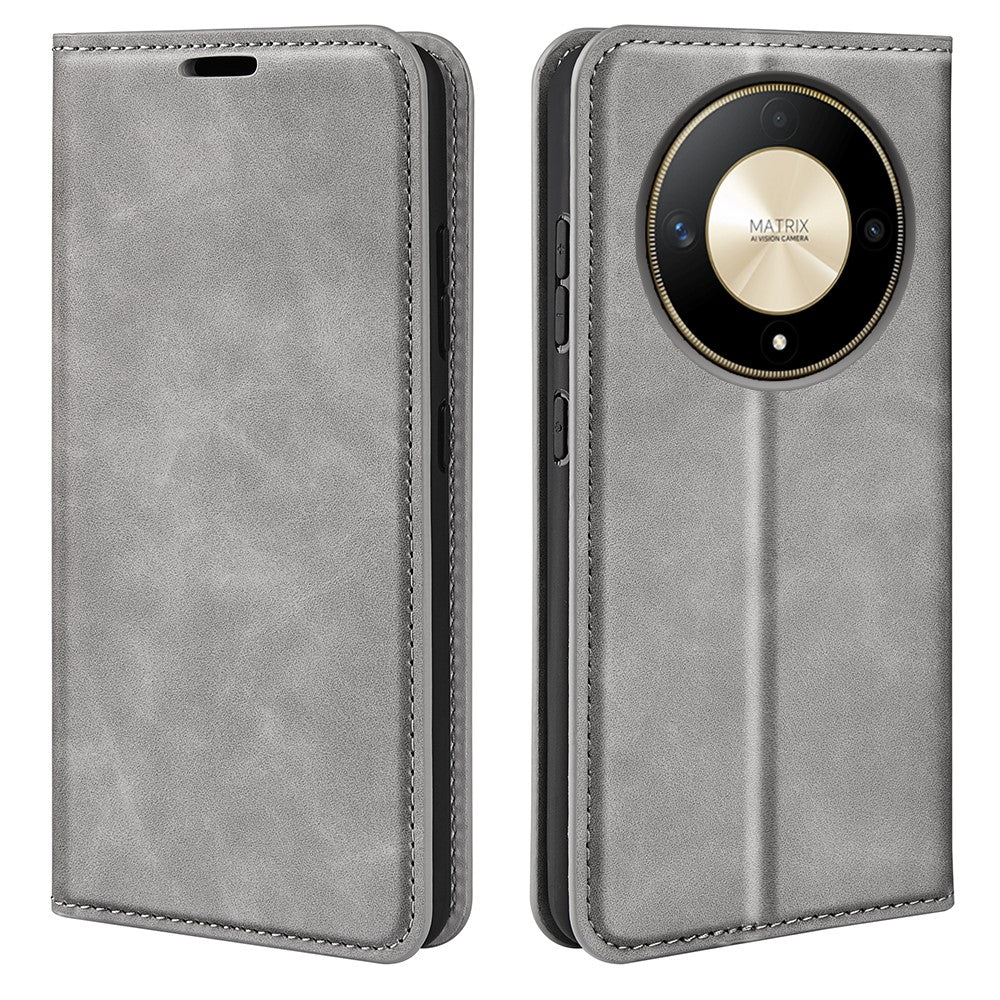 For Honor X50 5G / X9b 5G / Magic6 Lite 5G Case Skin-touch PU Leather Full Body Protective Phone Cover