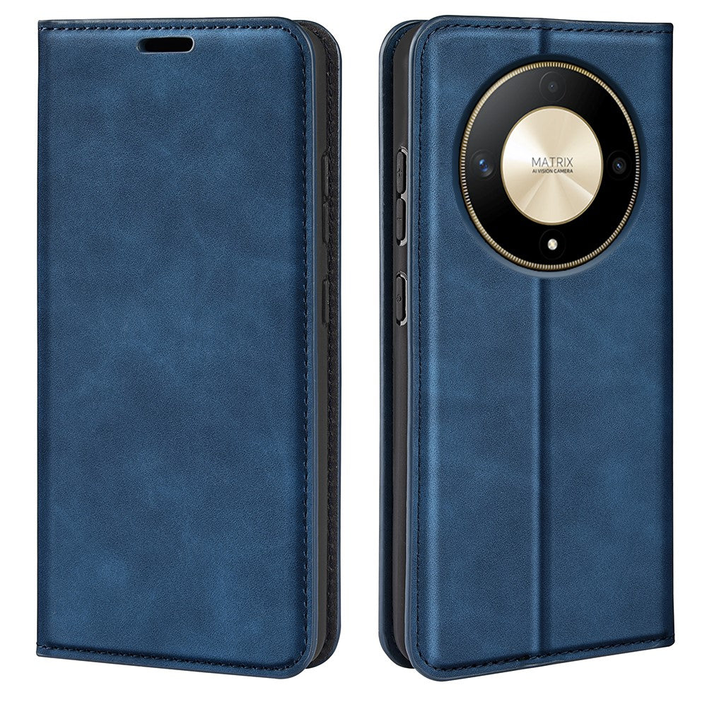 For Honor X50 5G / X9b 5G / Magic6 Lite 5G Case Skin-touch PU Leather Full Body Protective Phone Cover