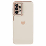 For Samsung Galaxy A23 4G / A23 5G (Global Version) Case 6D Electroplating Love Heart TPU Phone Cover