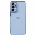 For Samsung Galaxy A23 4G / A23 5G (Global Version) Case 6D Electroplating Love Heart TPU Phone Cover