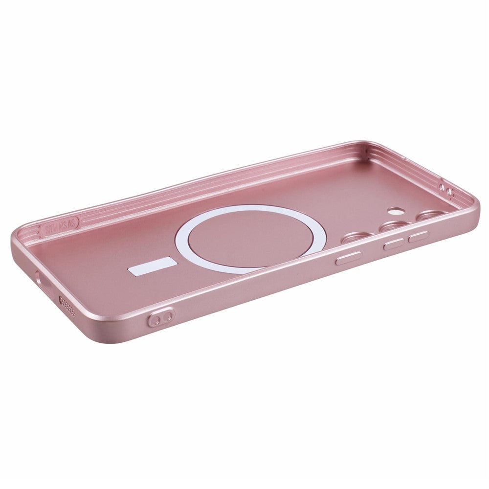 Samsung Galaxy S24+ skal med linsfilm magnetiskt skal gummerat TPU-mobilskal