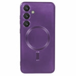Samsung Galaxy S24+ skal med linsfilm magnetiskt skal gummerat TPU-mobilskal