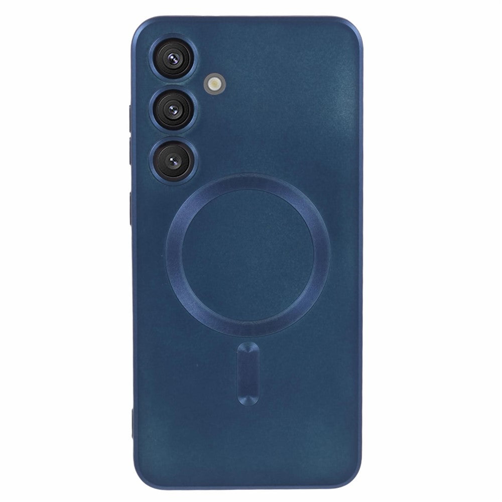 Samsung Galaxy S24+ skal med linsfilm magnetiskt skal gummerat TPU-mobilskal
