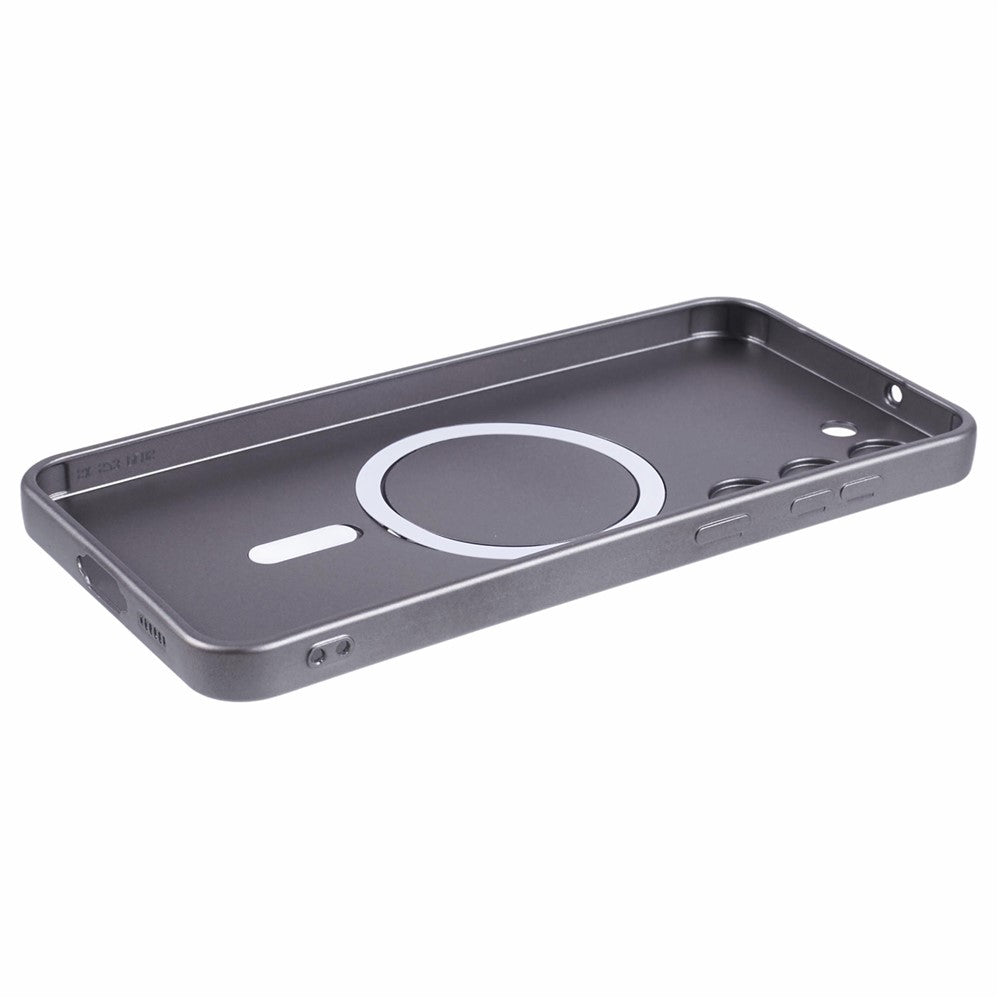 Samsung Galaxy S23+-slimskal, gummieret TPU-mobilskal med objektivfilm og magnetisk skal