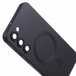 For Samsung Galaxy S22+ 5G Shockproof Case Magnetic Case Rubberized TPU Phone Cover with Lens Film