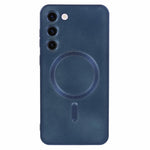 For Samsung Galaxy S22+ 5G Shockproof Case Magnetic Case Rubberized TPU Phone Cover with Lens Film