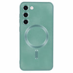 For Samsung Galaxy S22+ 5G Shockproof Case Magnetic Case Rubberized TPU Phone Cover with Lens Film