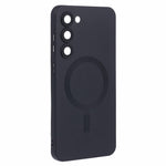 For Samsung Galaxy S22 5G TPU Magnetic Case Rubberized Slim Phone Cover with Lens Film