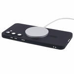 For Samsung Galaxy S22 5G TPU Magnetic Case Rubberized Slim Phone Cover with Lens Film