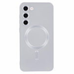 For Samsung Galaxy S22 5G TPU Magnetic Case Rubberized Slim Phone Cover with Lens Film