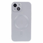 For iPhone 15 Plus Protective Case with Lens Film Compatible with MagSafe Rubberized TPU Phone Cover