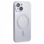 For iPhone 15 Plus Protective Case with Lens Film Compatible with MagSafe Rubberized TPU Phone Cover
