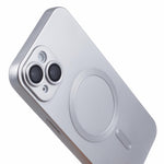For iPhone 15 Plus Protective Case with Lens Film Compatible with MagSafe Rubberized TPU Phone Cover