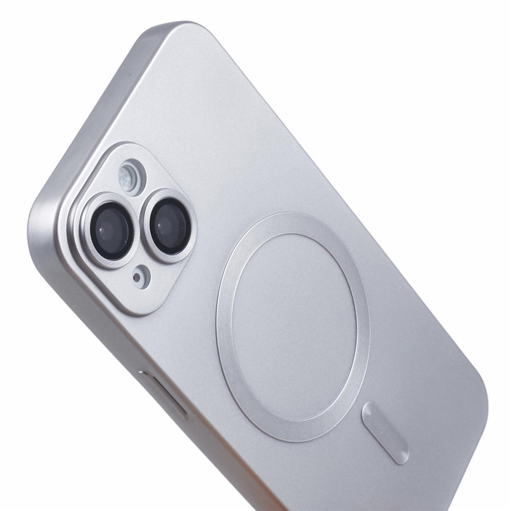 For iPhone 15 Plus Protective Case with Lens Film Compatible with MagSafe Rubberized TPU Phone Cover