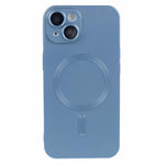 For iPhone 15 Plus Protective Case with Lens Film Compatible with MagSafe Rubberized TPU Phone Cover