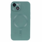 For iPhone 15 Plus Protective Case with Lens Film Compatible with MagSafe Rubberized TPU Phone Cover