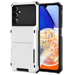 For Samsung Galaxy A35 5G Case Card Holder PC+TPU Hybrid Protective Cover