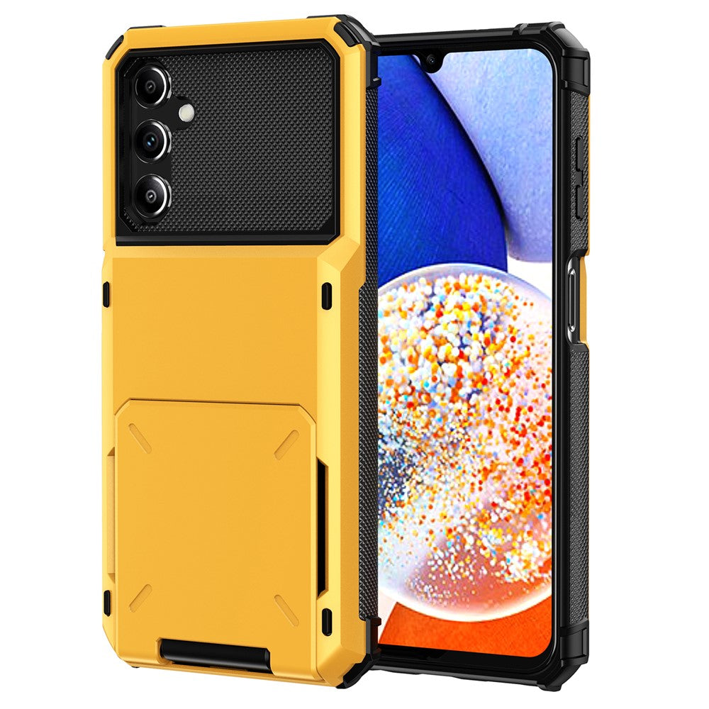 For Samsung Galaxy A35 5G Case Card Holder PC+TPU Hybrid Protective Cover