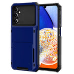 For Samsung Galaxy A35 5G Case Card Holder PC+TPU Hybrid Protective Cover