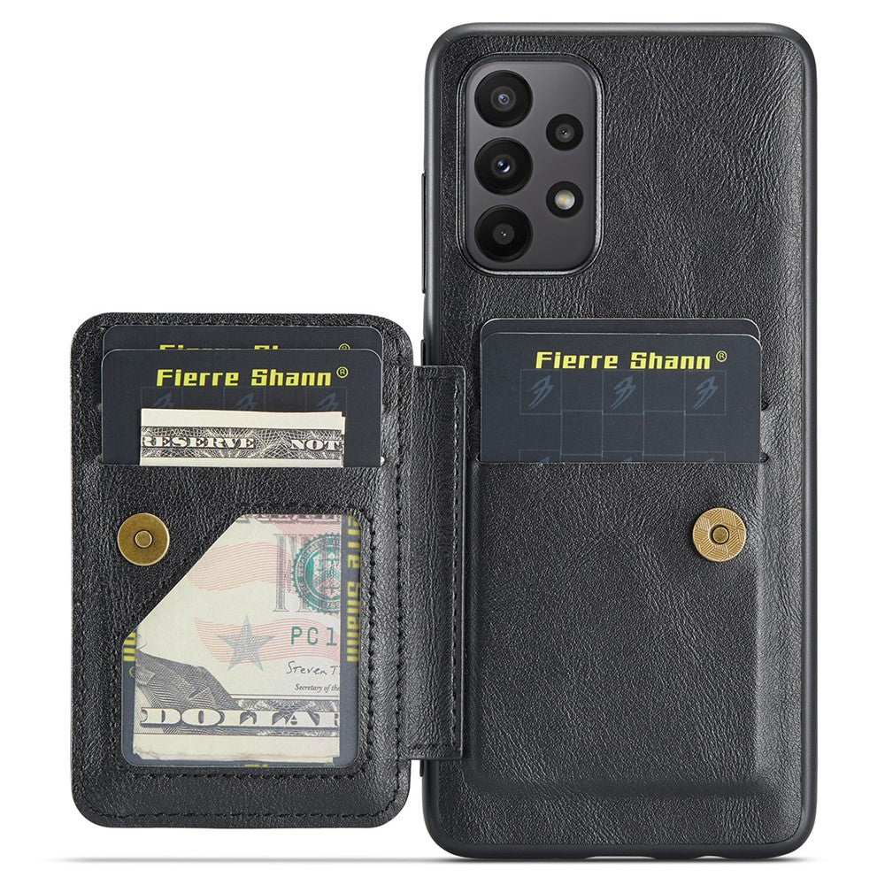 For Samsung Galaxy A72 4G / 5G Case PU Leather+TPU Kickstand Phone Cover RFID Blocking