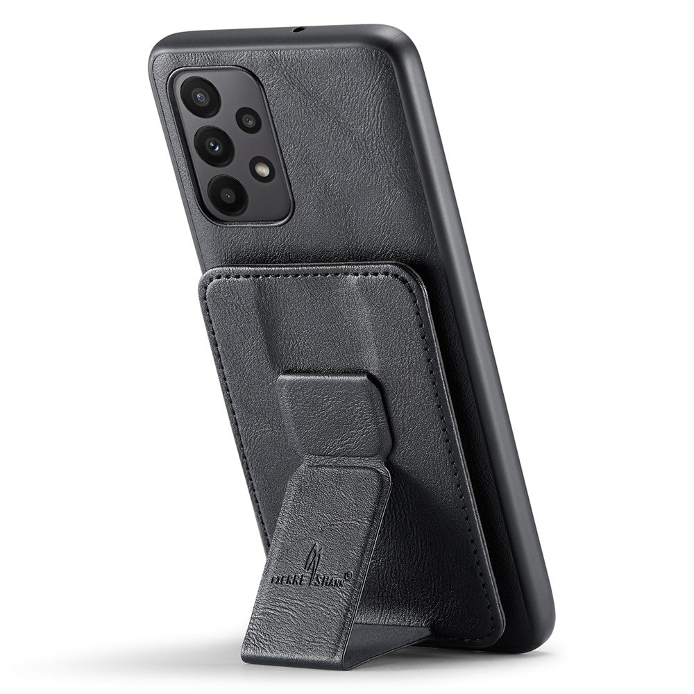 For Samsung Galaxy A72 4G / 5G Case PU Leather+TPU Kickstand Phone Cover RFID Blocking