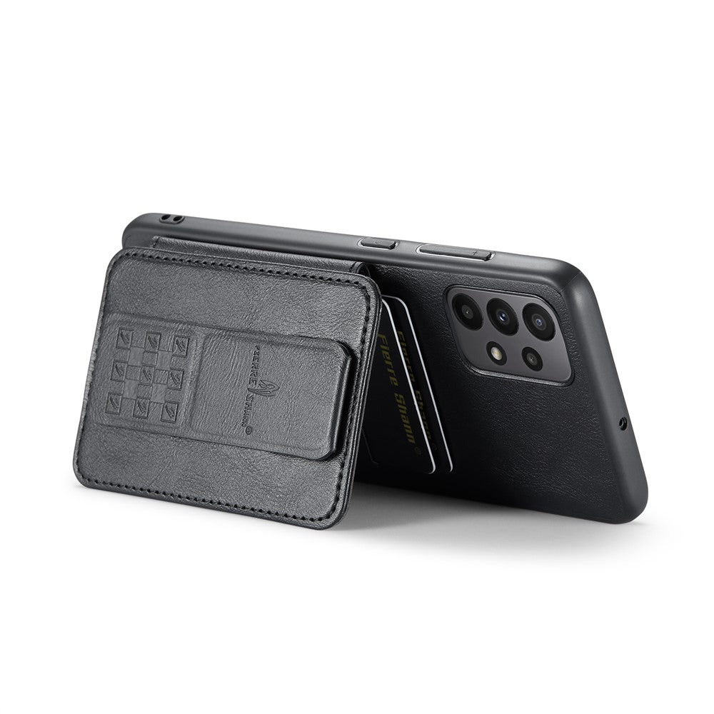 For Samsung Galaxy A72 4G / 5G Case PU Leather+TPU Kickstand Phone Cover RFID Blocking
