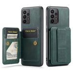 For Samsung Galaxy A72 4G / 5G Case PU Leather+TPU Kickstand Phone Cover RFID Blocking