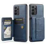 For Samsung Galaxy A72 4G / 5G Case PU Leather+TPU Kickstand Phone Cover RFID Blocking