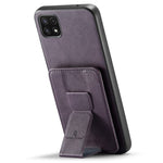 Til Samsung Galaxy A22 5G (EU-version) Cover RFID-blokerende kortlommer Læder+TPU Telefoncover