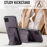 Til Samsung Galaxy A22 5G (EU-version) Cover RFID-blokerende kortlommer Læder+TPU Telefoncover
