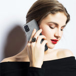 For Samsung Galaxy A51 4G SM-A515 Case Card Holder Leather Coated TPU Phone Cover