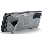 For Samsung Galaxy A51 4G SM-A515 Case Card Holder Leather Coated TPU Phone Cover