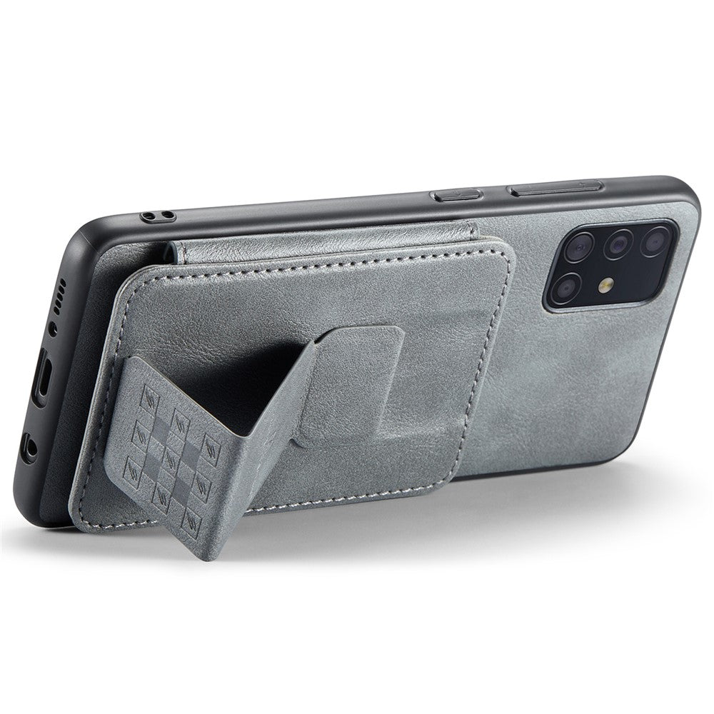 For Samsung Galaxy A51 4G SM-A515 Case Card Holder Leather Coated TPU Phone Cover