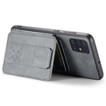 For Samsung Galaxy A51 4G SM-A515 Case Card Holder Leather Coated TPU Phone Cover