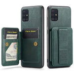 For Samsung Galaxy A51 4G SM-A515 Case Card Holder Leather Coated TPU Phone Cover