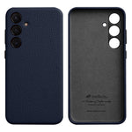 MELKCO For Samsung Galaxy S24+ Case Genuine Cow Leather+PC Anti-drop Phone Cover