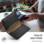 DENIOR For iPhone 11 Pro Magnetic Phone Case PU Leather+PC+TPU Card Holder Back Cover